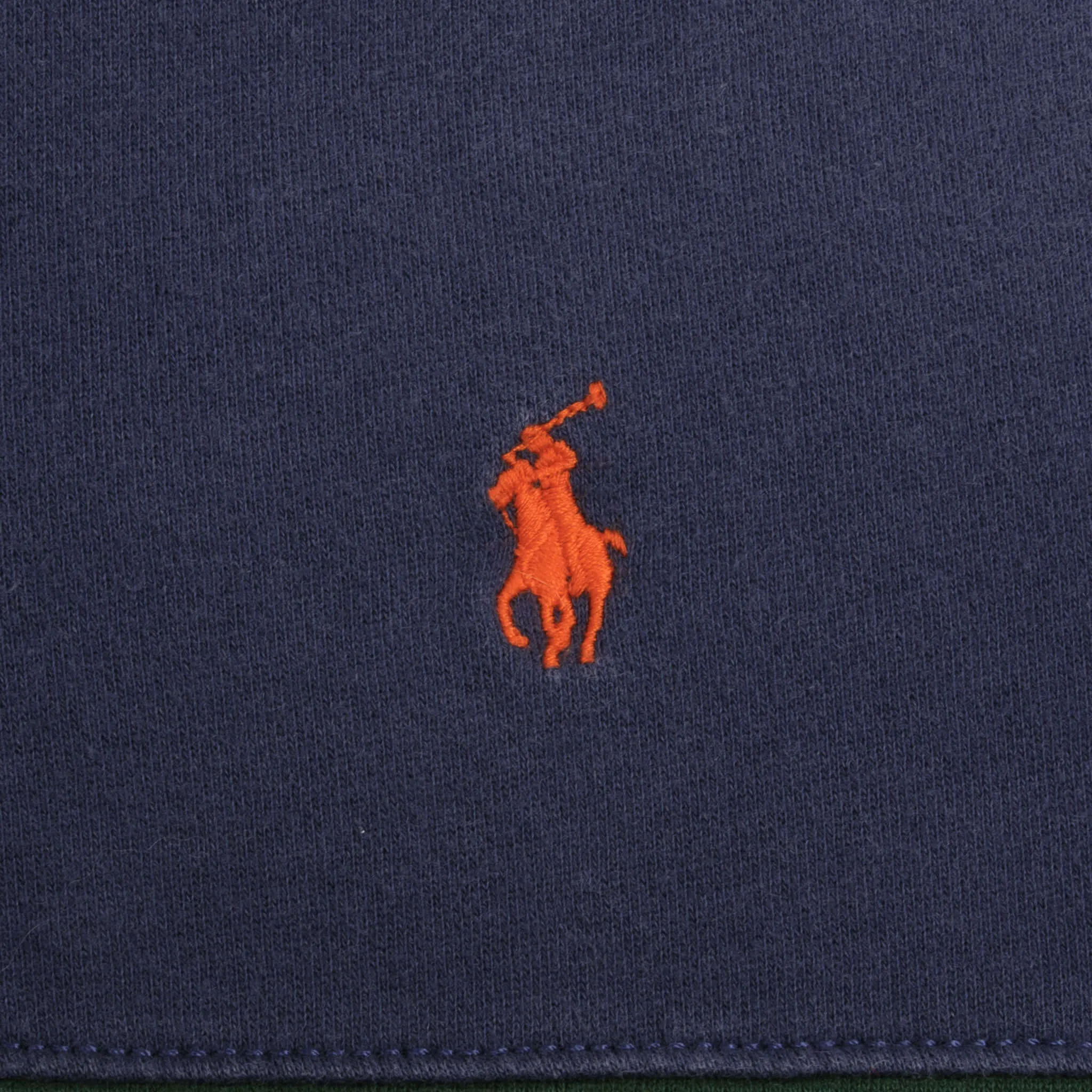VINTAGE RALPH LAUREN BLUE GREEN ORANGE STRIPED RUGBY POLO SHIRT 1990S SZE MEDIUM