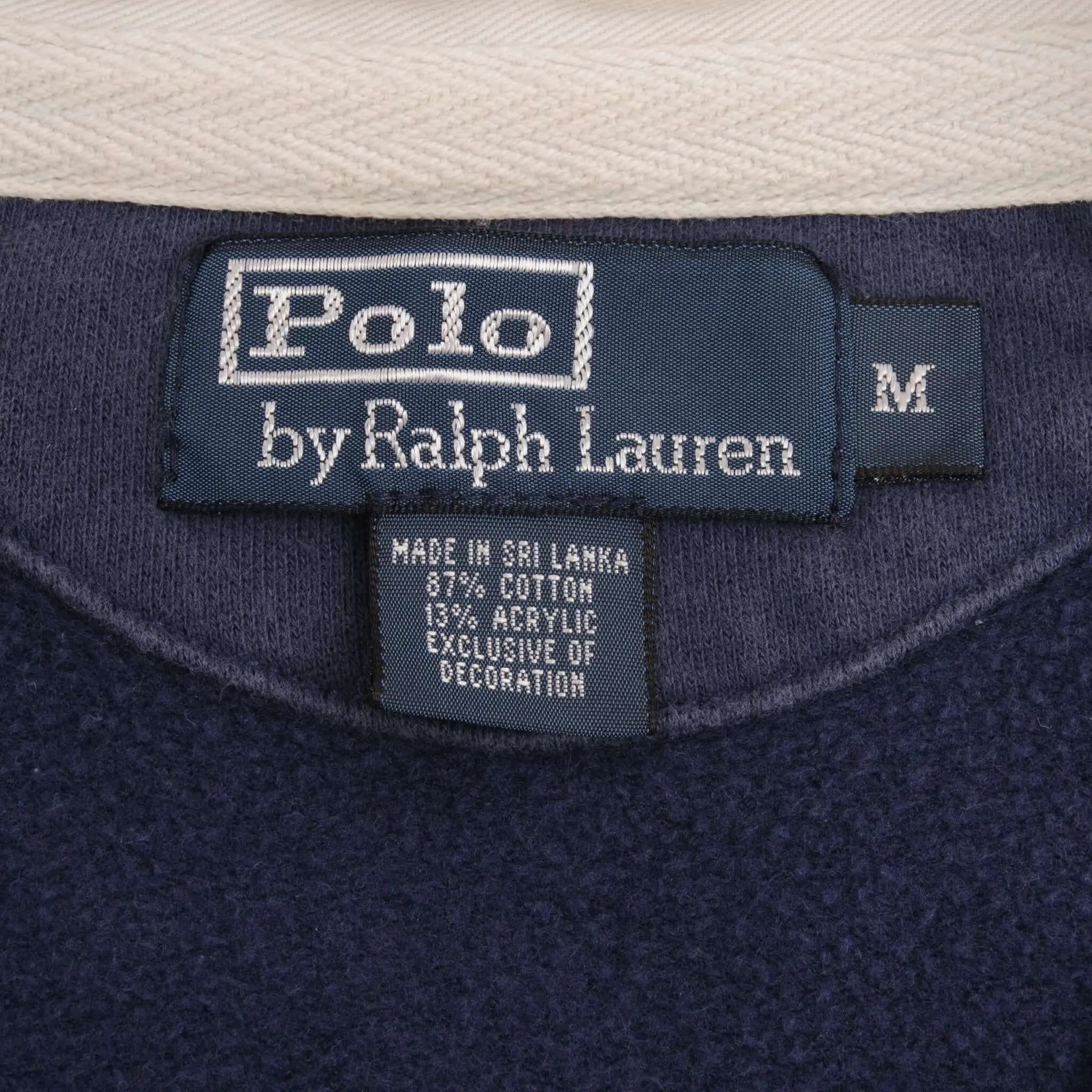 VINTAGE RALPH LAUREN BLUE GREEN ORANGE STRIPED RUGBY POLO SHIRT 1990S SZE MEDIUM