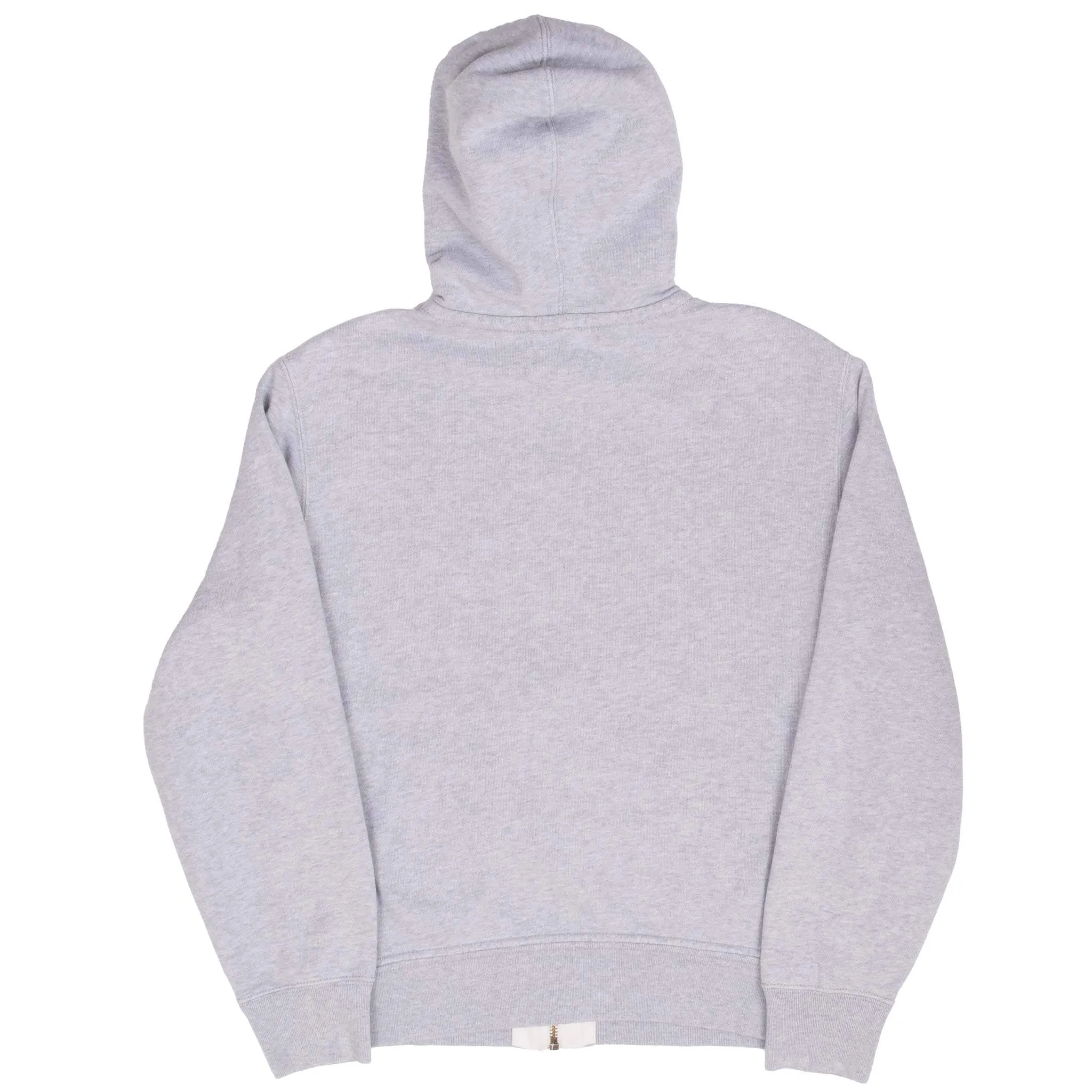 VINTAGE RALPH LAUREN FULL ZIP CLASSIC GREY HOODIE SWEATSHIRT 1990S MEDIUM