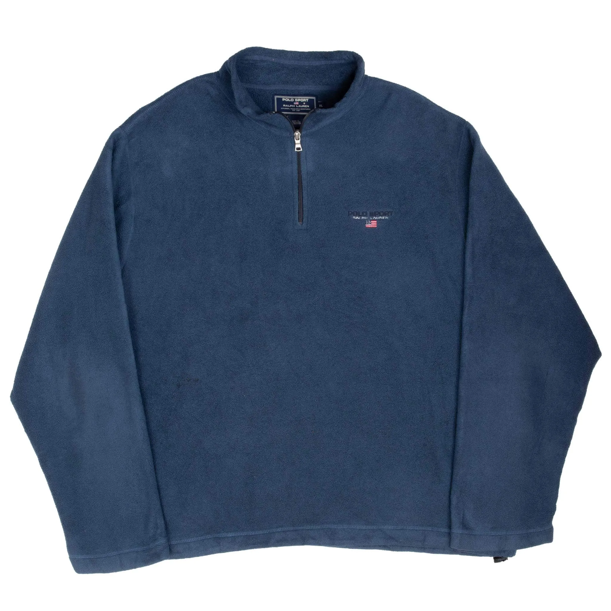 VINTAGE RALPH LAUREN POLO SPORT QUARTER ZIP FLEECE PULLOVER JACKET 1990S XL