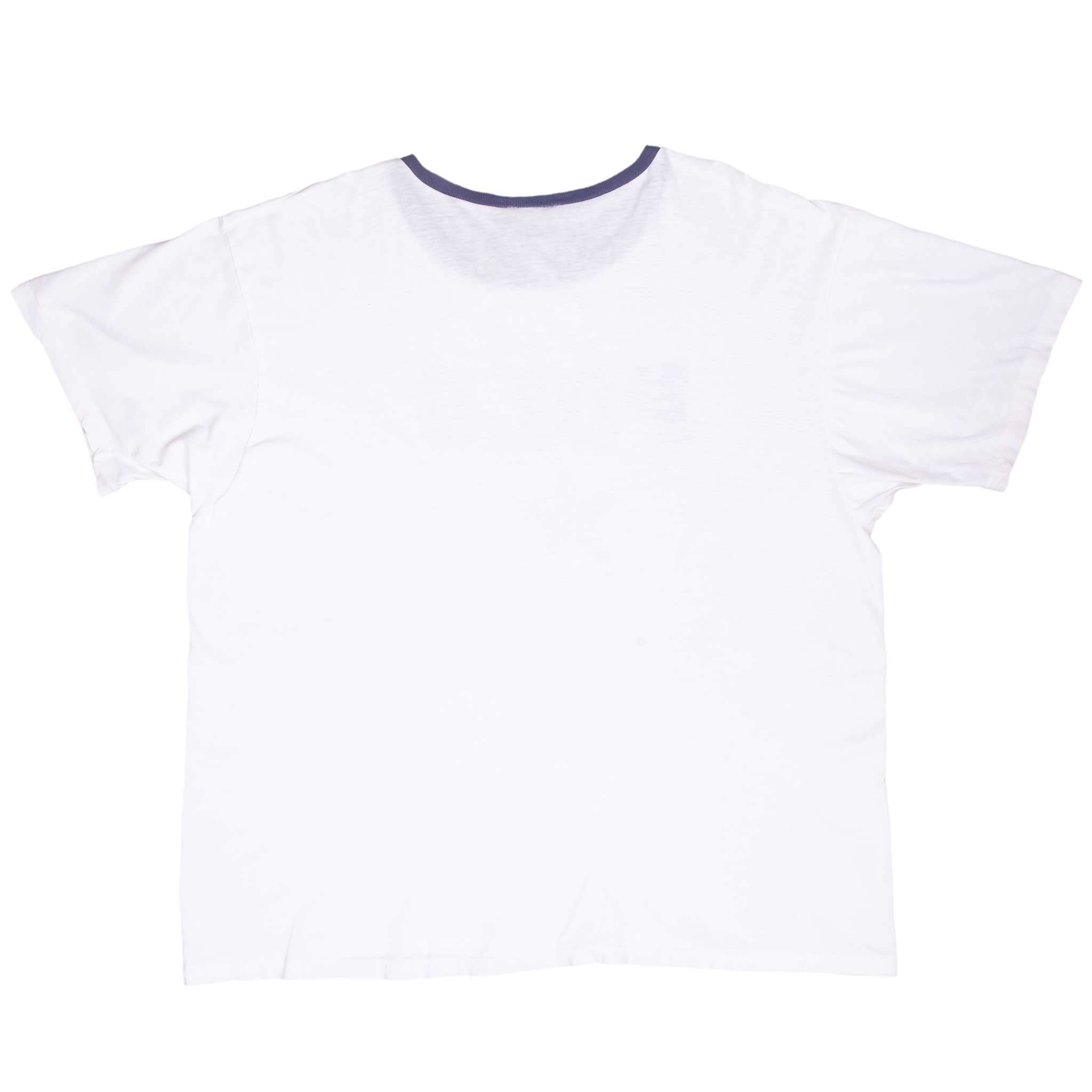 VINTAGE RALPH LAUREN POLO SPORT WHITE TEE SHIRT 1990S XL MADE IN USA
