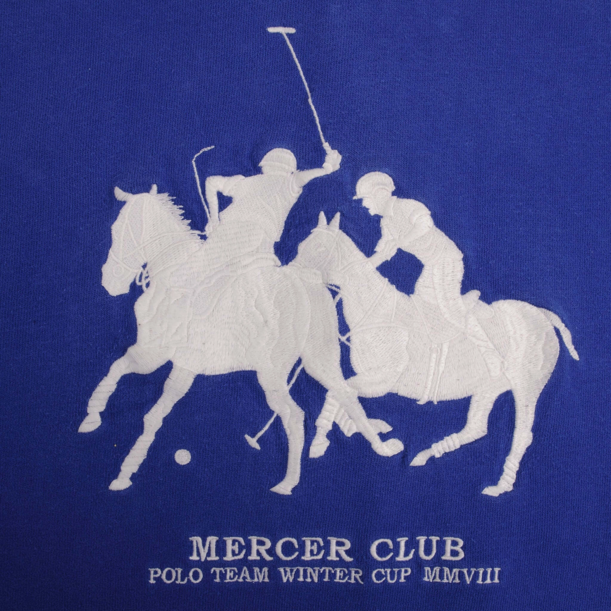VINTAGE RALPH LAUREN SWITZERLAND WINTER CUP 2008 BLUE RUGBY POLO SHIRT SIZE 2XL