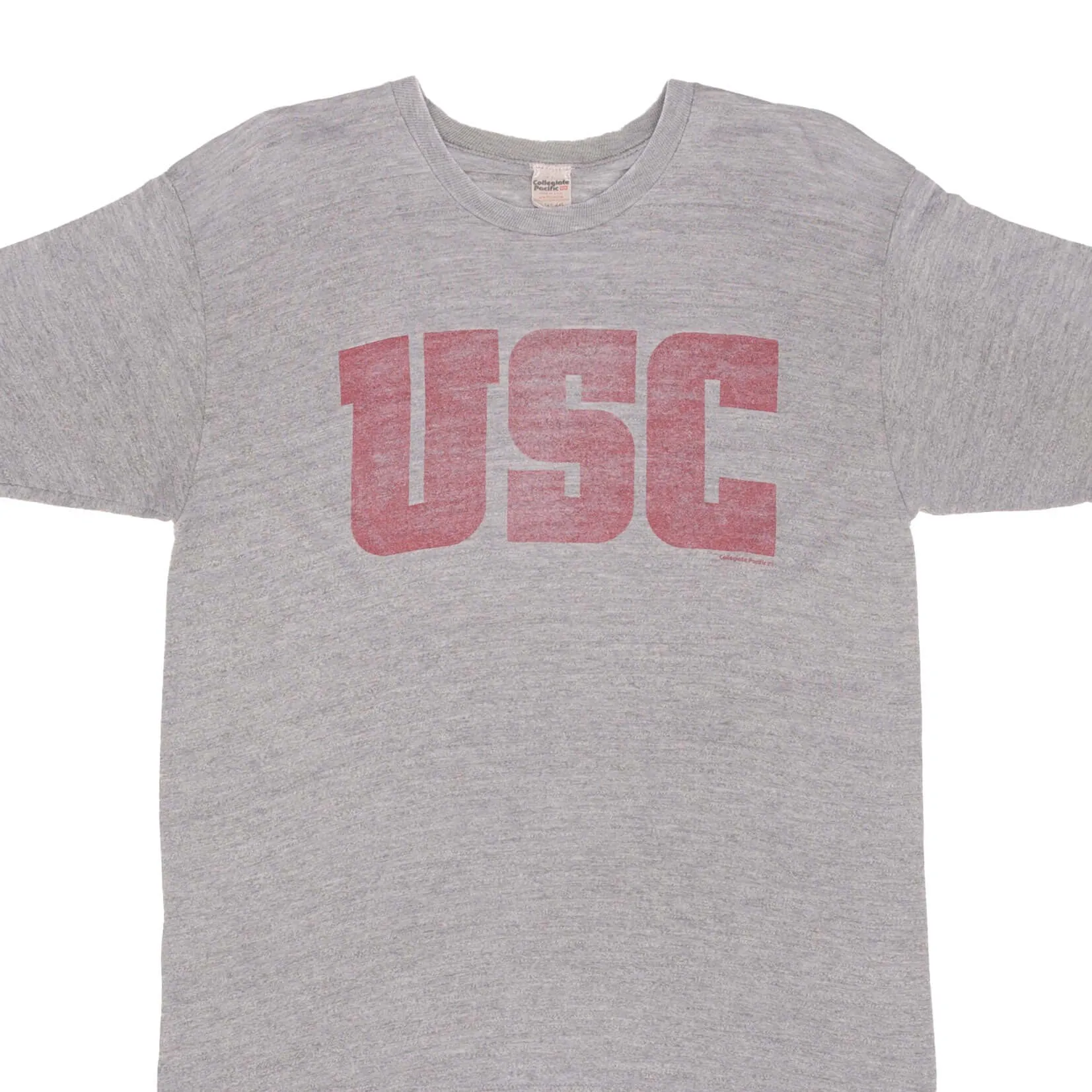 VINTAGE USC COLLEGIATE PACIFIC TEE SHIRT 1970S SIZE MEDIUM MADE IN USA