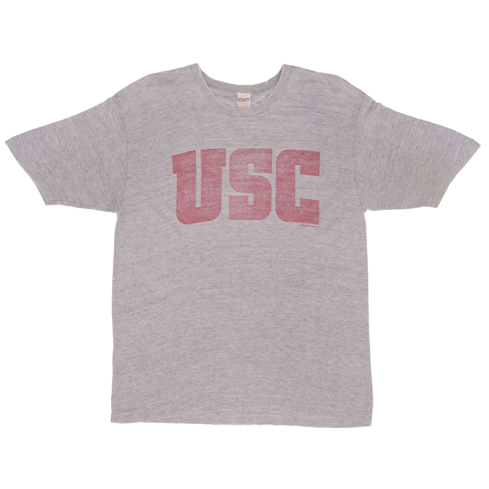 VINTAGE USC COLLEGIATE PACIFIC TEE SHIRT 1970S SIZE MEDIUM MADE IN USA