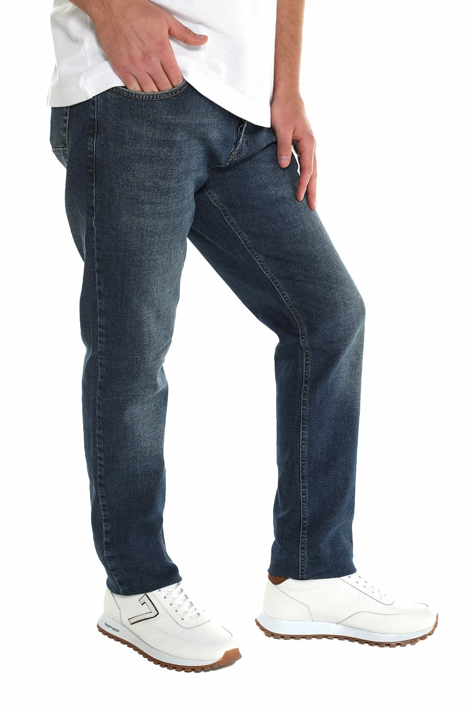 Washed Blue Skinny Jeans