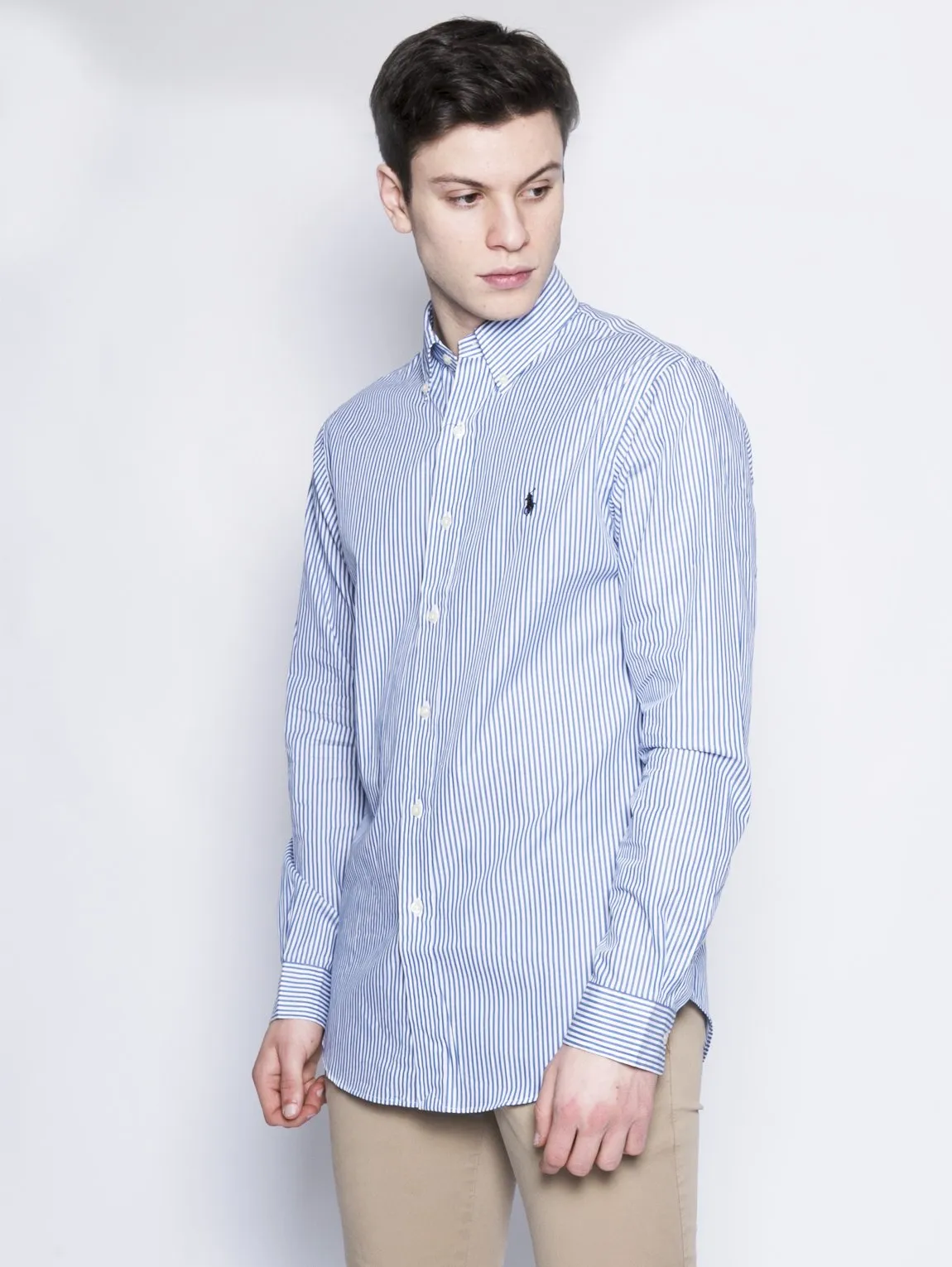 White / Blue Striped Shirt