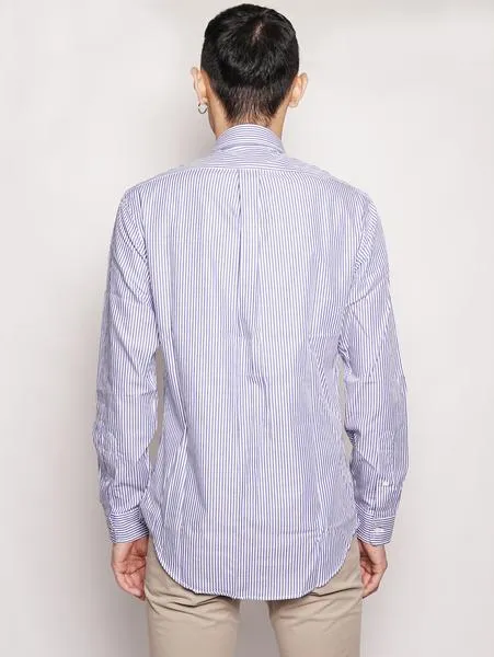 White / Light Blue Striped Shirt