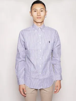 White / Light Blue Striped Shirt
