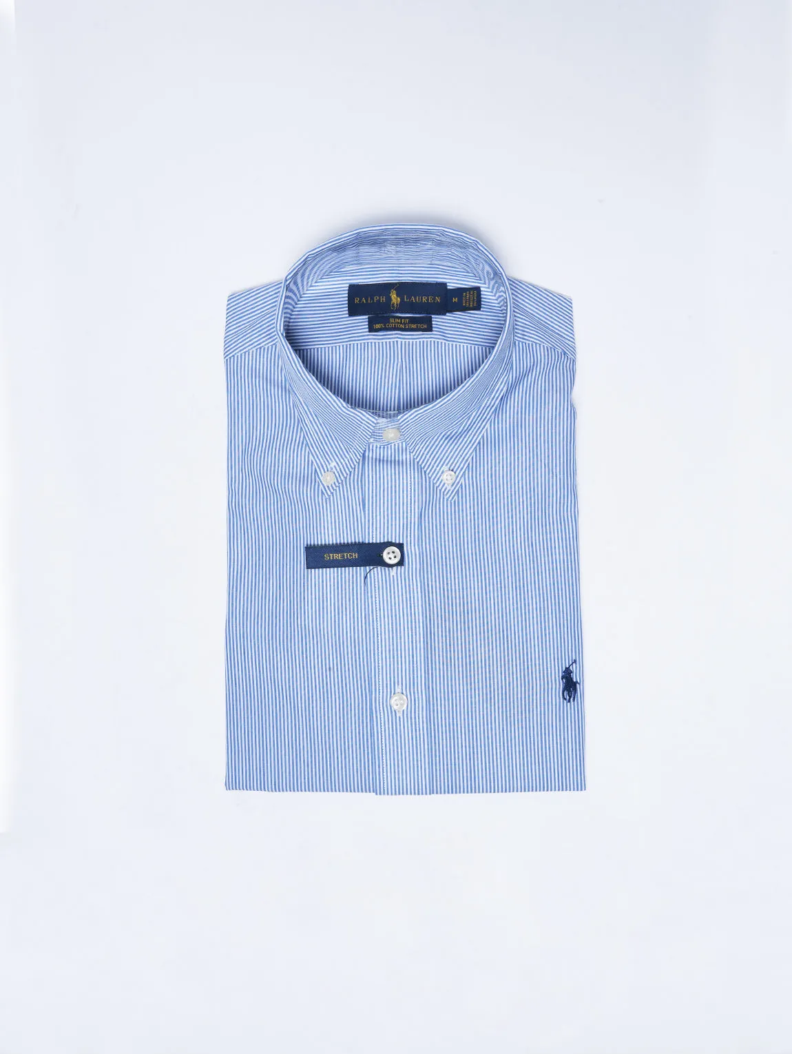White / Light Blue Striped Shirt