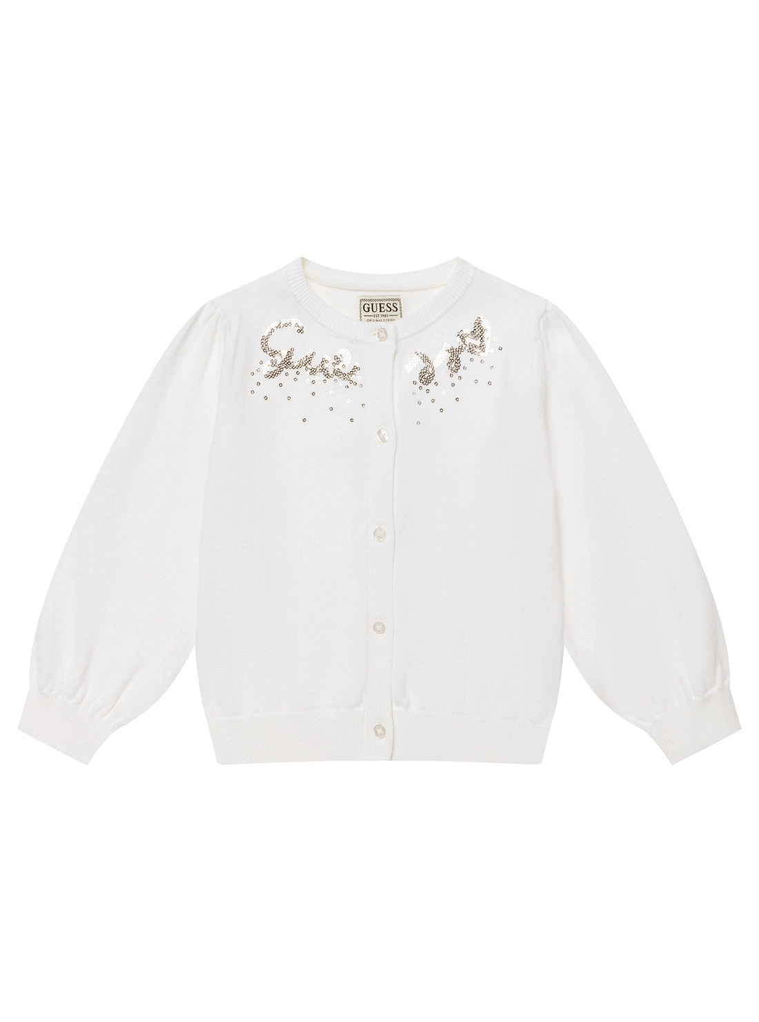 White Long Sleeve Cardigan (2-7)