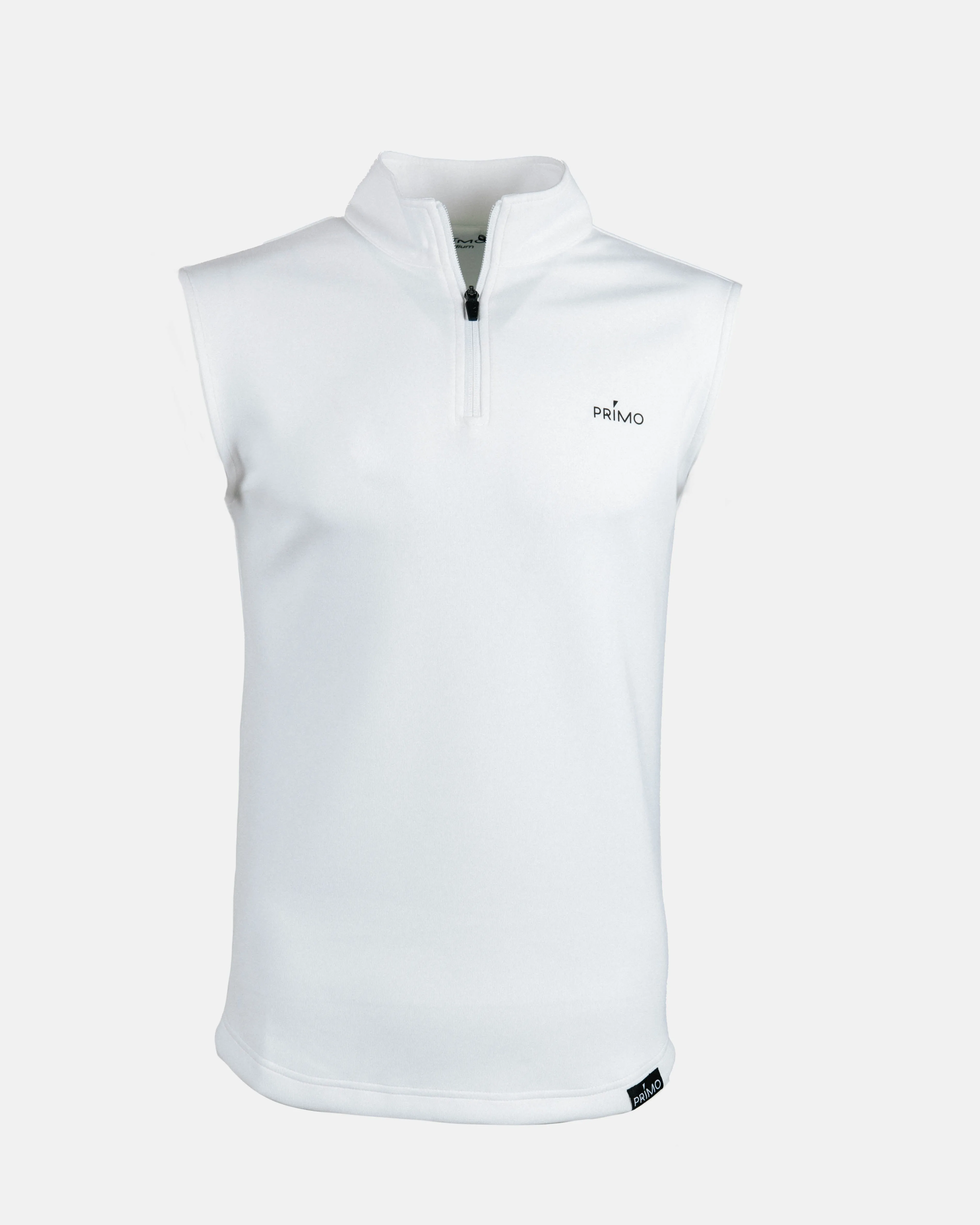 White Quarter Zip Vest