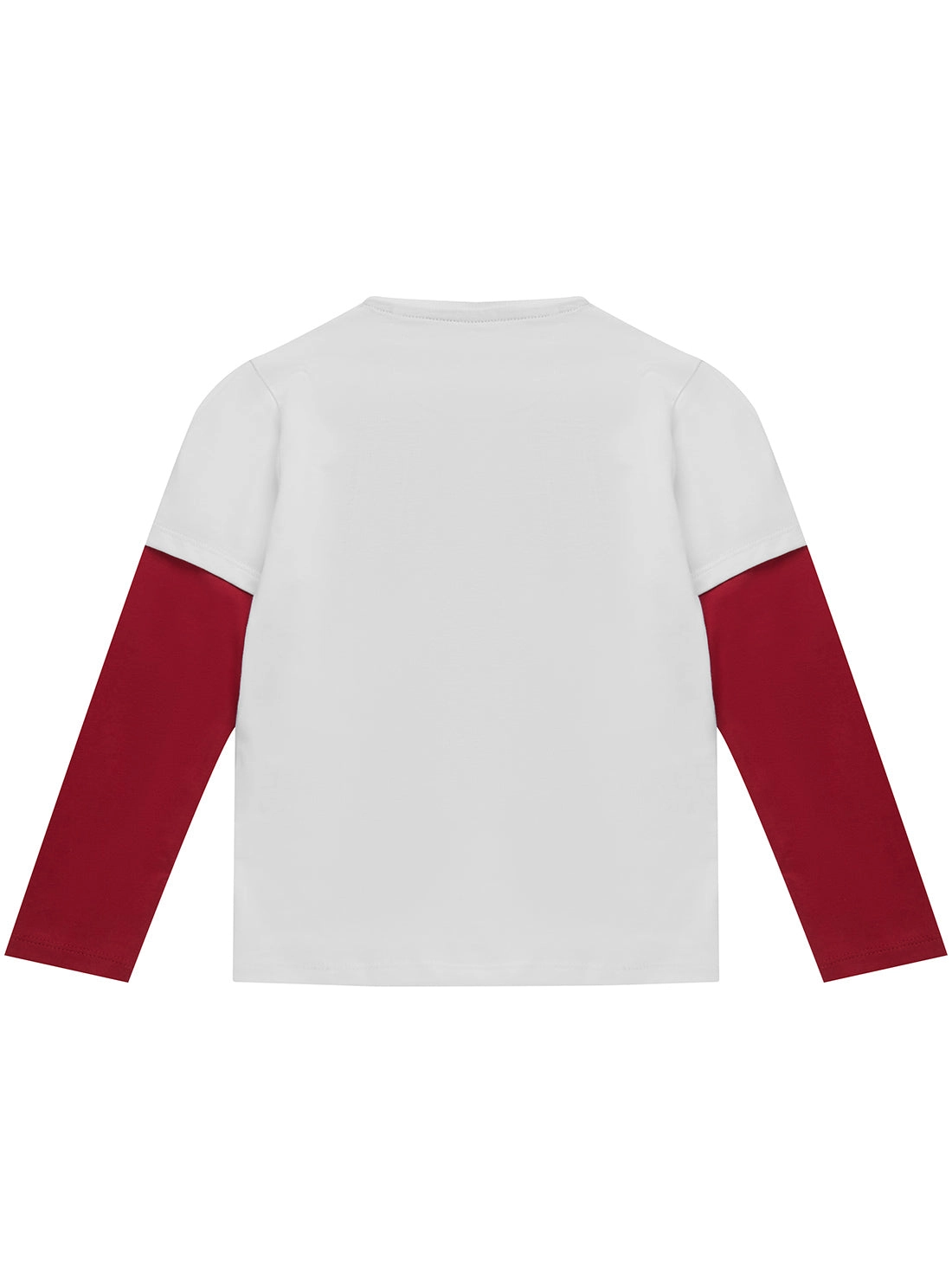 White Red Long Sleeve T-Shirt (2-7)