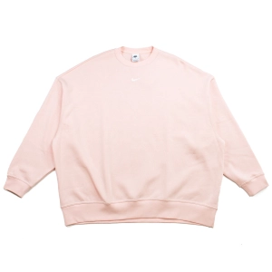 WMNS NSW Essential Over-Oversized Fleece Crewneck (Pale Coral)