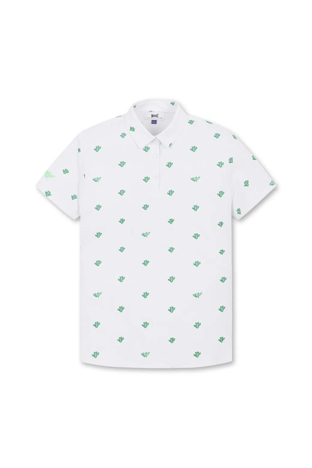 Women's Cacti Waacky Polo (EE) White