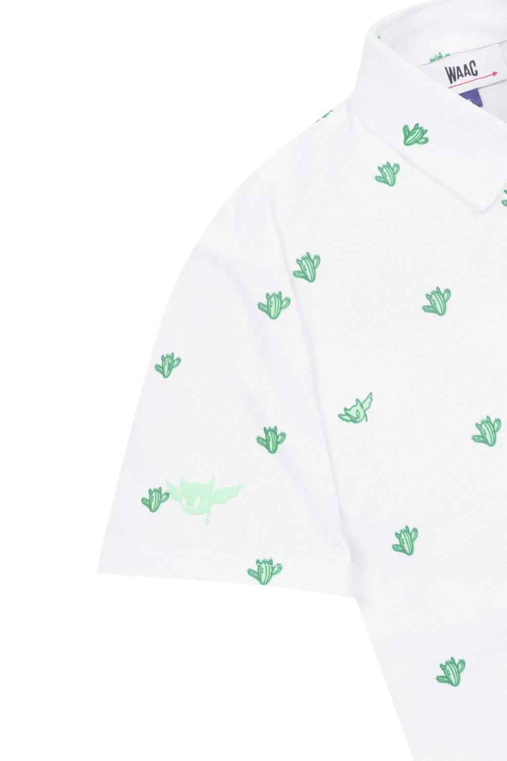 Women's Cacti Waacky Polo (EE) White