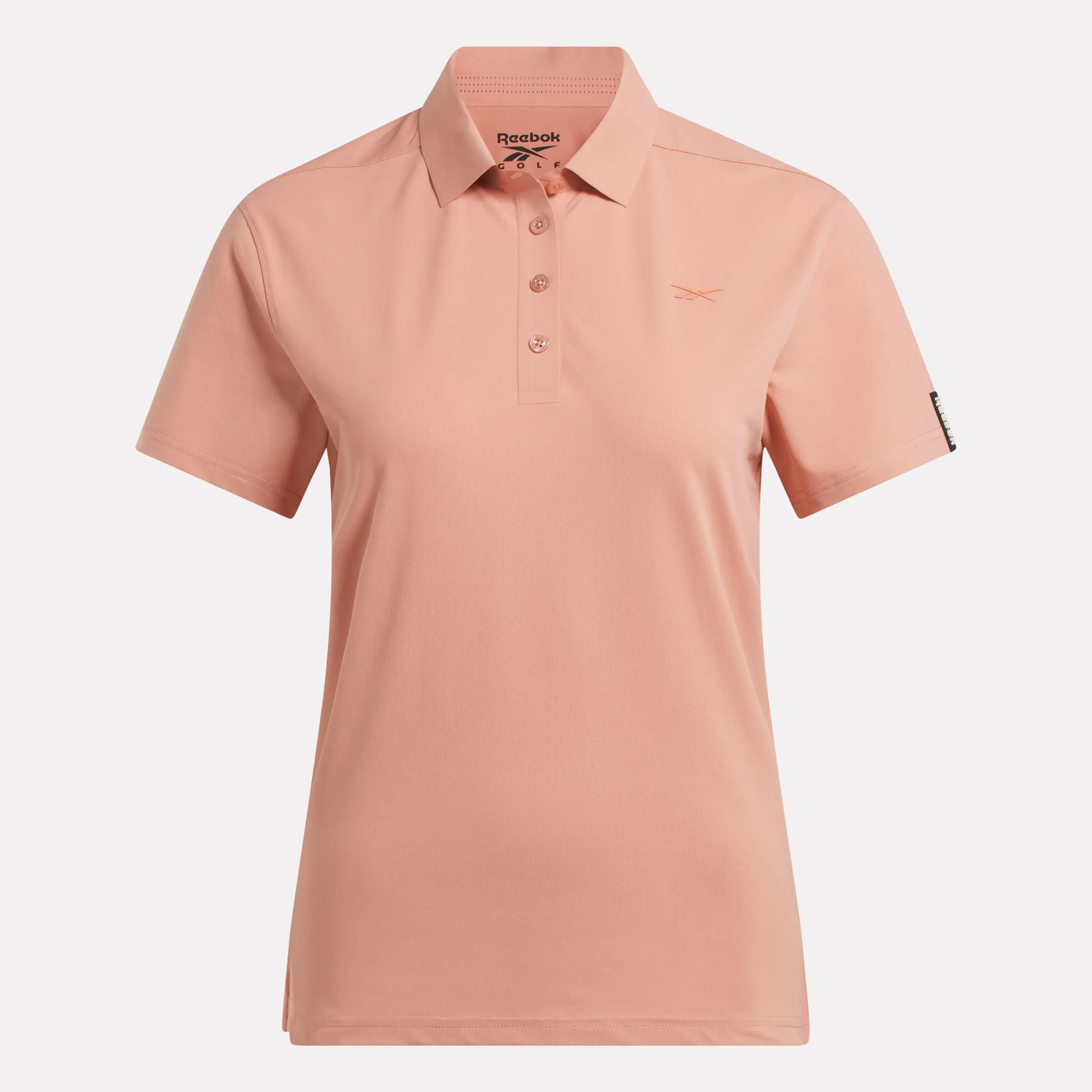 Women's Short Sleeve Stretch Pique Placket Polo Shirt