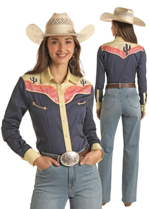 Women's White Label Snap Front Shirt #LPN2S03459