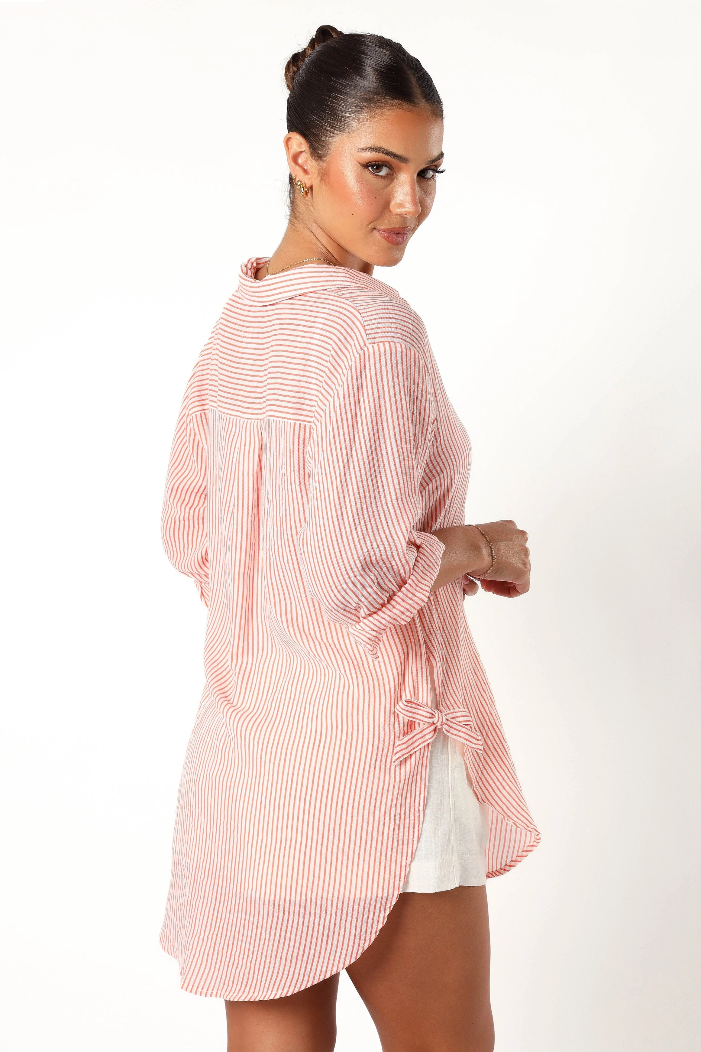 Wren Oversized Shirt - Orange