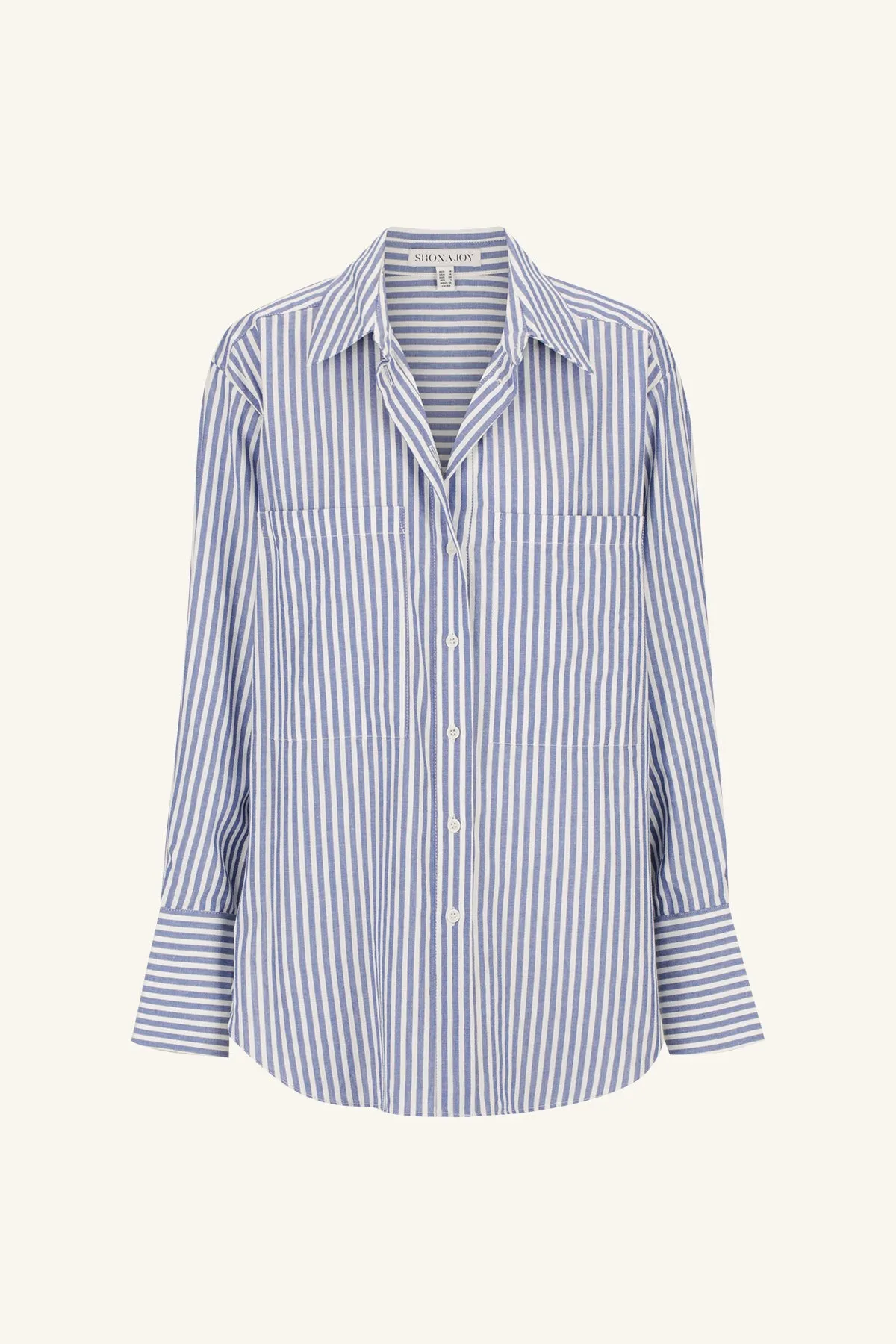 YASMINE CURVED HEM SHIRT