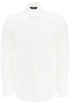 Z Zegna Buttoned Long-Sleeved Shirt